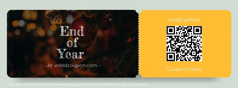 Gridzy.gallery Coupon discount, offer to 2024 End of Year