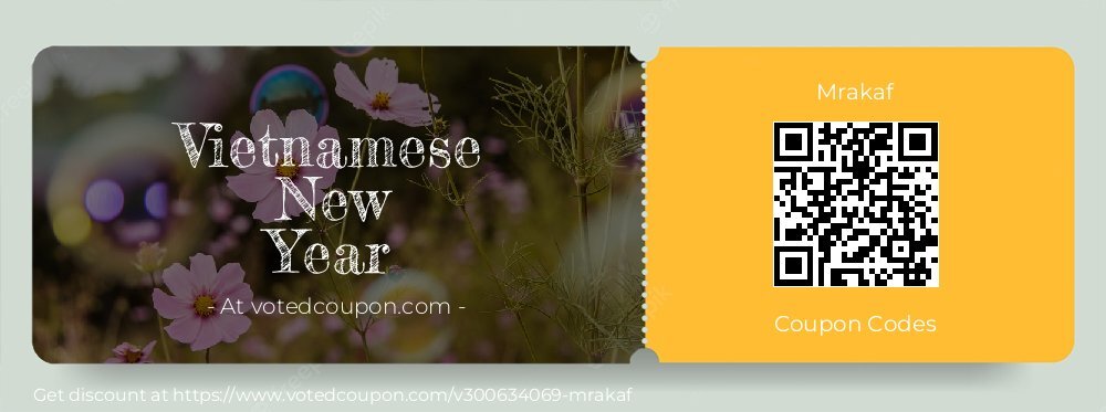 Mrakaf Coupon discount, offer to 2025 Vietnamese New Year